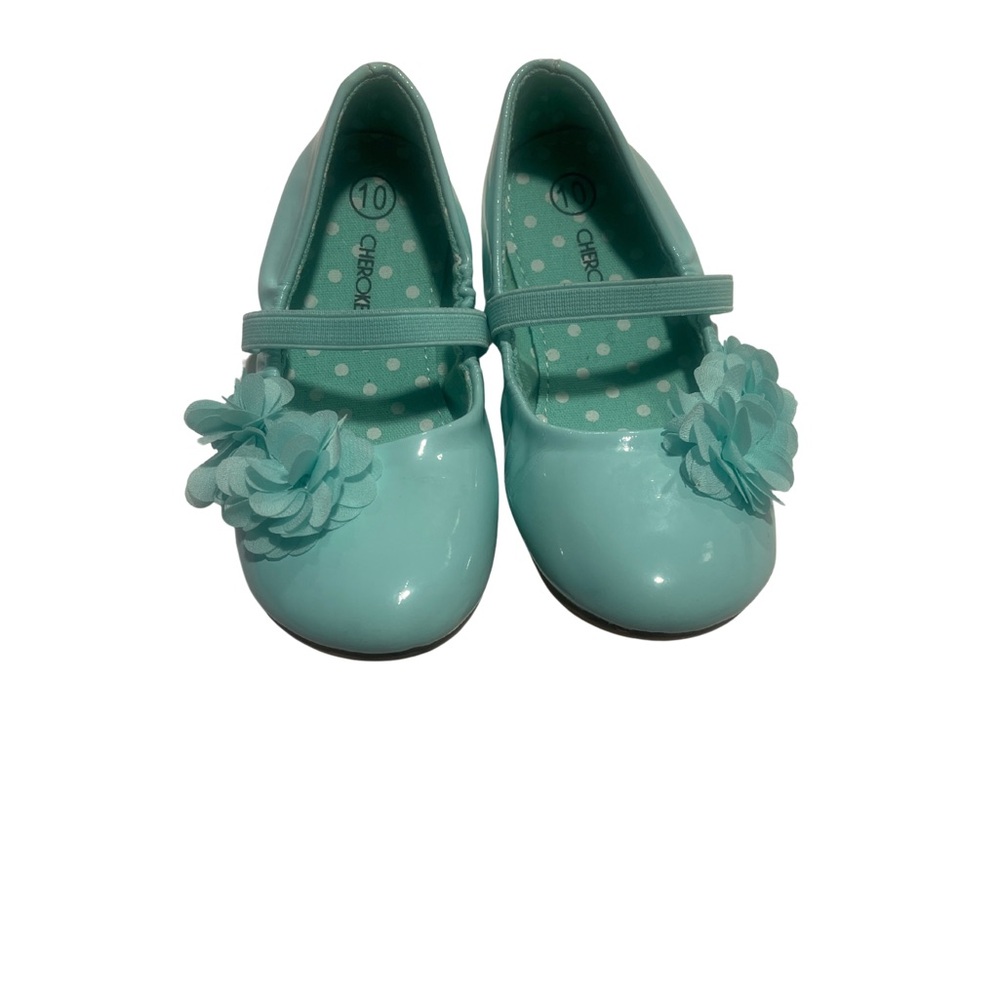 Cherokee Light Blue Dress Shoes Girl's Size 10-Toddler